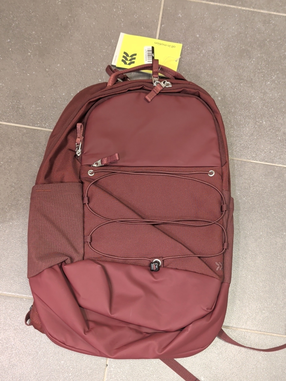 All In Motion 17 In Burgundy Backpack Book Bag New With Tags